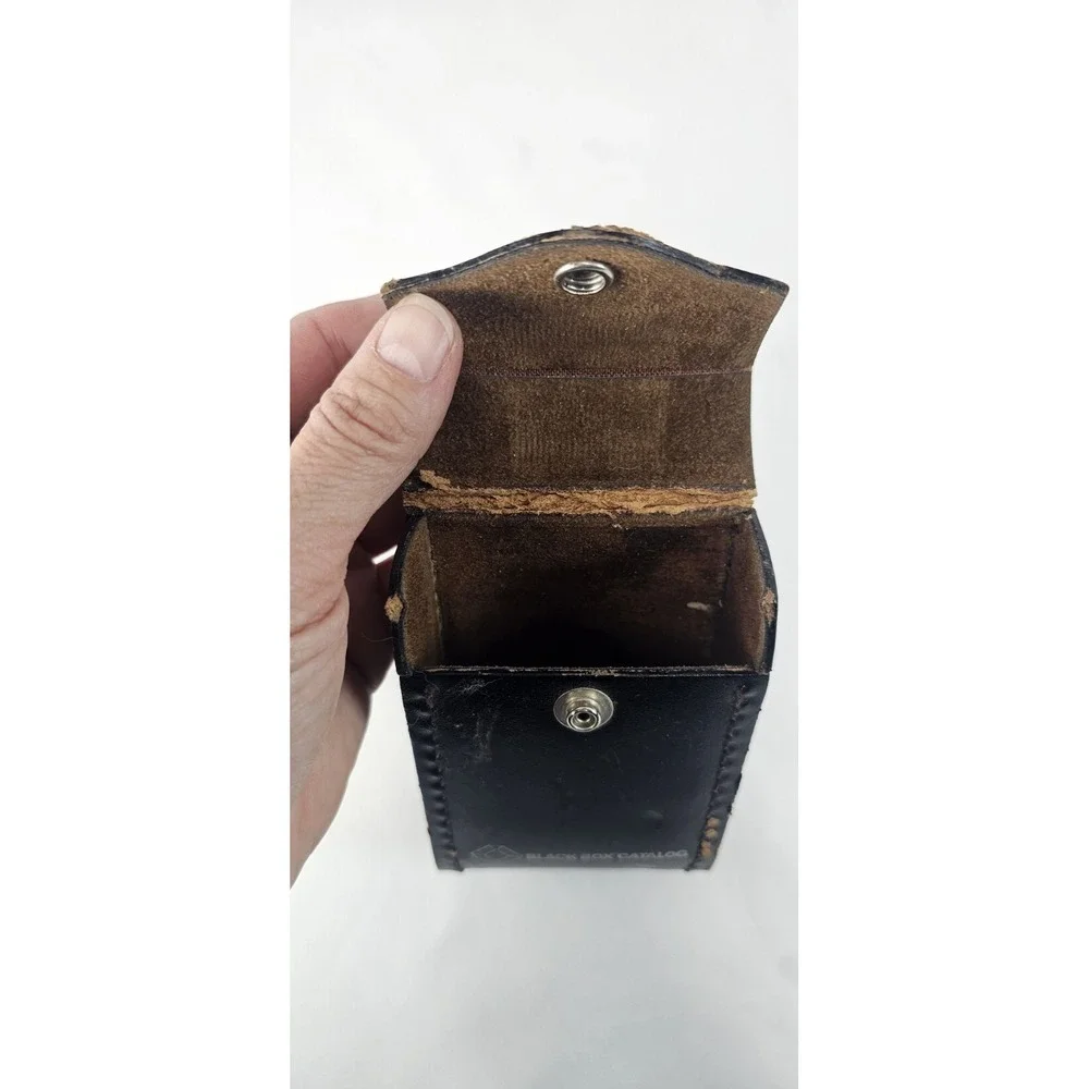 Vintage Black Box Catalog Leather Case Pouch‎ for Fox Box Tester TSW30B